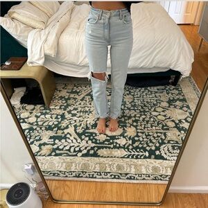 Abercrombie jeans with leg slit